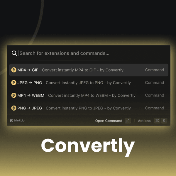 Convert any files into the format of your choice - audio and video for Premiere Pro on blinkl.Io with Convertly